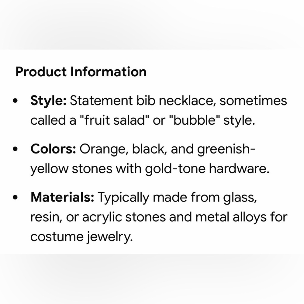 STATEMENT JEWELRY NECKLACE - Picture 4 of 11